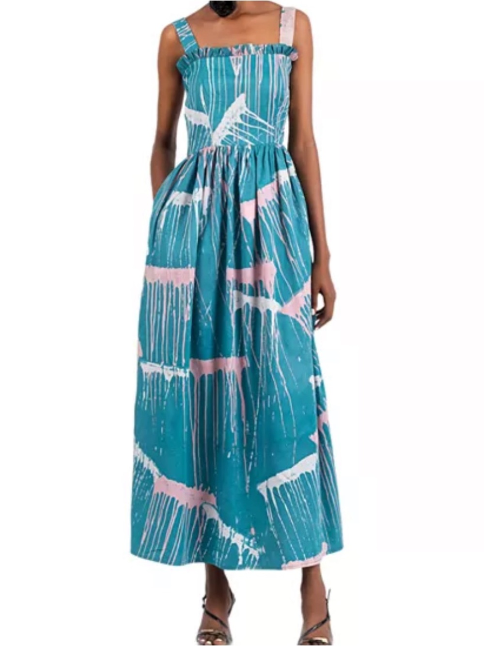 NWT Busayo Iyanu Cutout Back Midi Dress Size M